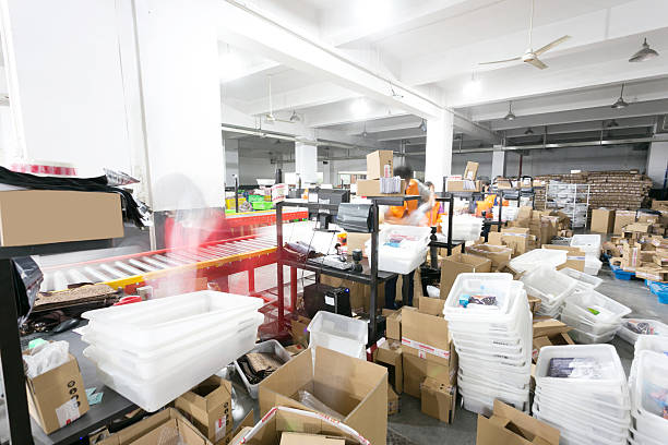 istock express delivery storage room interior in factory 531722347