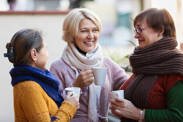 istock Female having tea on terrace 531726003