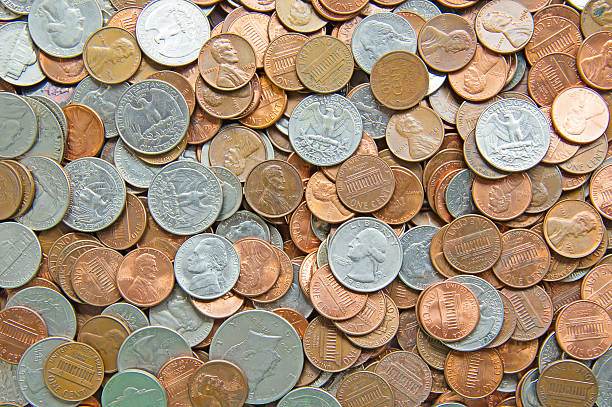 US Coins stock photo
