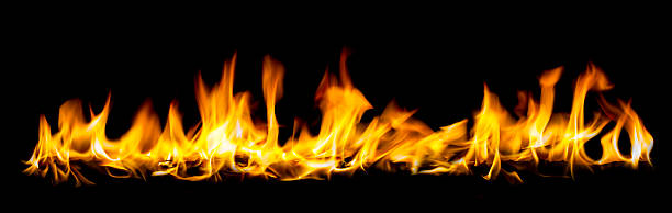 istock Wide angel view of fire 531726197