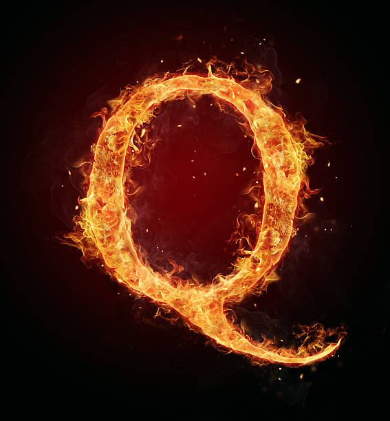 Fire letter on black background Burning fire letter isolated on black backround fire inferno typescript alphabet stock pictures, royalty-free photos & images