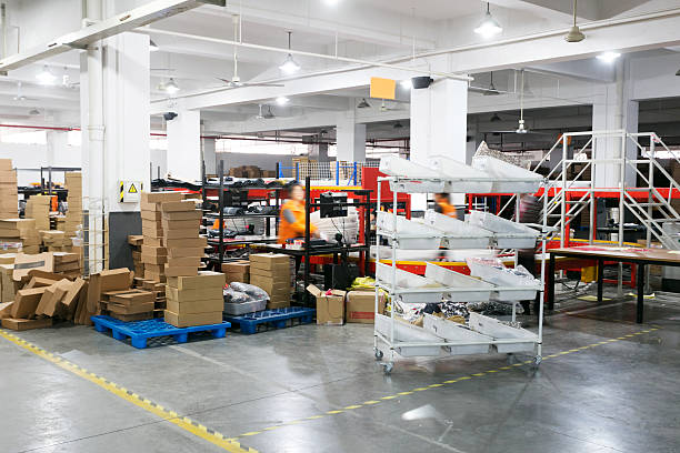 istock express delivery storage room interior in factory 531734343