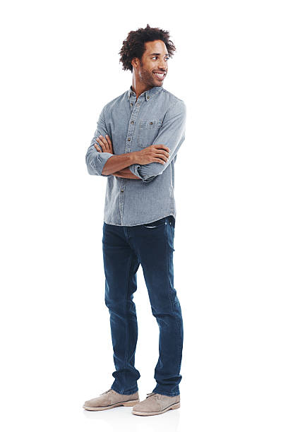 Casually composed Shot of a handsome man with his arms crossed in studio isolated on whitehttp://195.154.178.81/DATA/shoots/ic_783849.jpg men hairstyle afro cool stock pictures, royalty-free photos & images