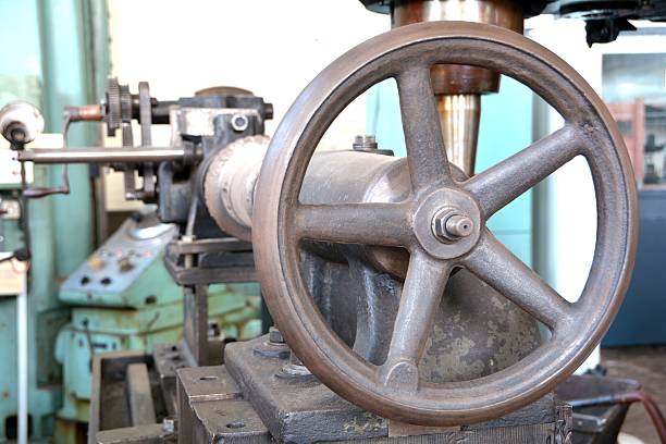 istock Detail of a lathe 531736123
