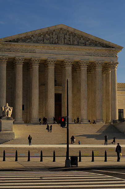 przodu usa.  sąd najwyższy - us supreme court corinthian column classical greek zdjęcia i obrazy z banku zdjęć