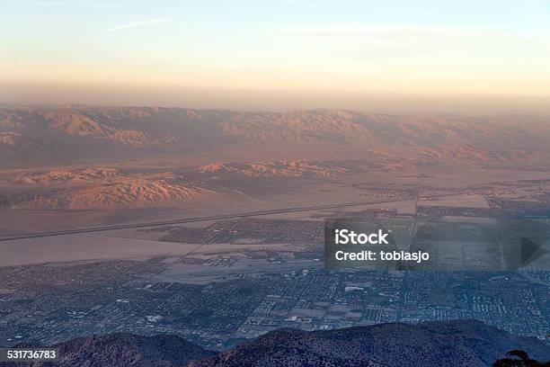 Coachella Valley And Palm Springs Stock Photo - Download Image Now - 2015, Adventure, Aerial View