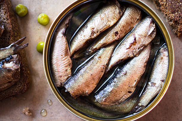 istock Tin can of sprats, sardines 531737983