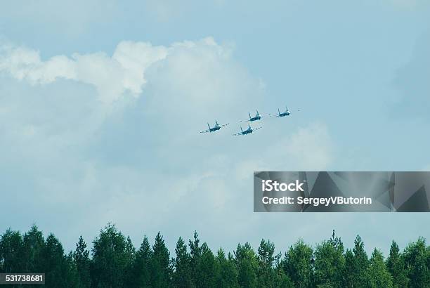 Su 27 Flanker Fighter Aircraft Group Stock Photo - Download Image Now - 2015, Aerial View, Aerospace Industry