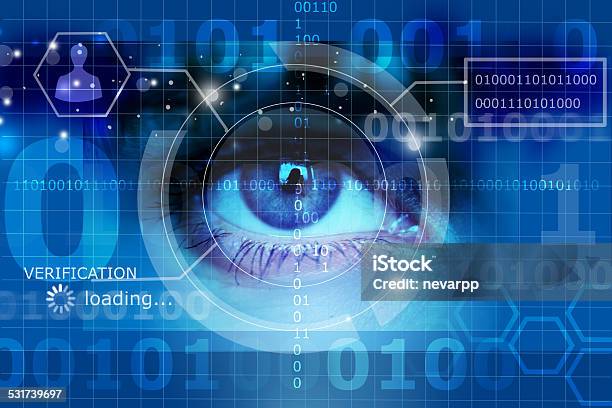Biometrische Screening Eye Stockfoto und mehr Bilder von Auge - Auge, Röntgengerät, Sicherheitsgefühl