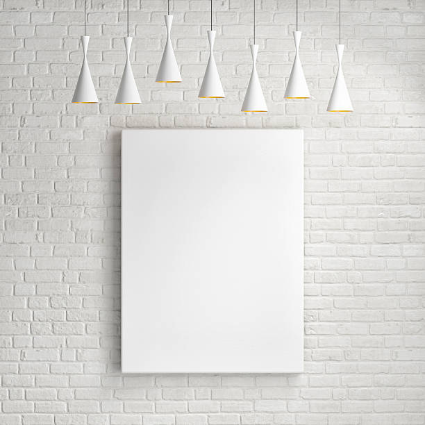 istock Mock up poster on the brick wall, vertical 531754769