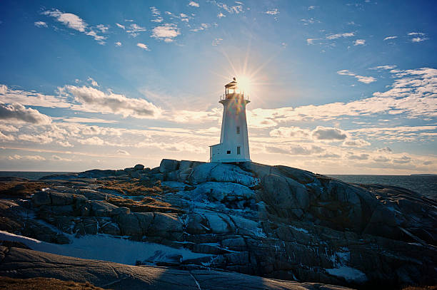 istock Peggy's Cove Lighthouse at Sunset, Nova Scotia, Canada 531755963