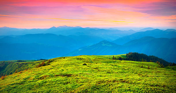 istock Colorful summer sunrise in the carpathiam mountains. 531758677