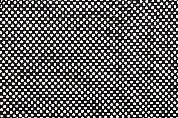 istock Abstract natural textile background - black and white dots. 531758705