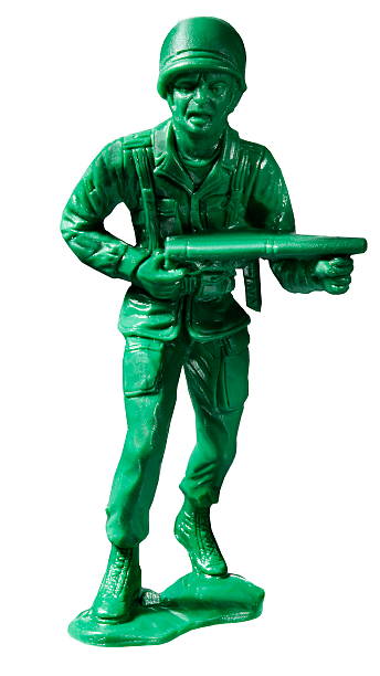istock Green Soldier With Gun 531771939