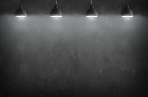 istock chalkboard room or blackboard texture with lamps 531772826