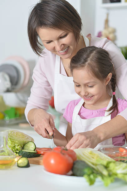 istock Mother and daughter cooking dinner 531773692
