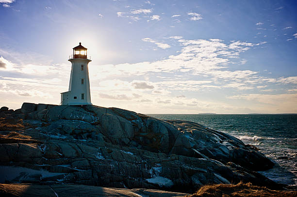 istock Peggy's Cove Lighthouse at Sunset, Nova Scotia, Canada 531775171