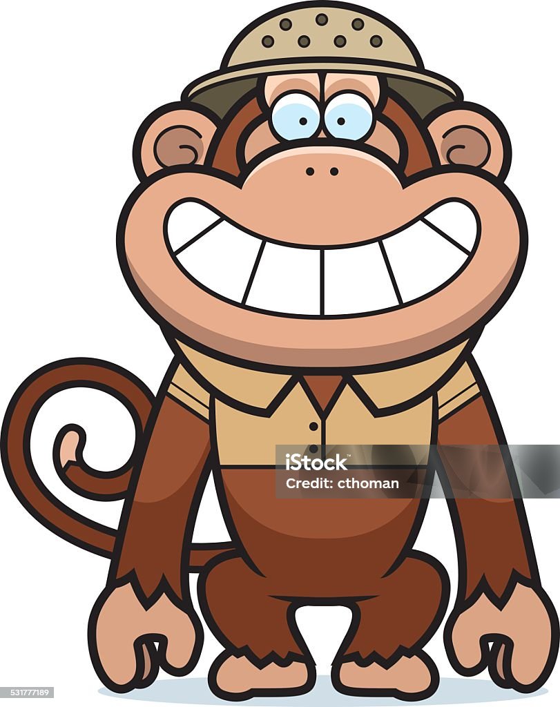 Vetores de Macaco Dos Desenhos Animados Safari e mais imagens de 2015 -  2015, Animal, Aventura - iStock