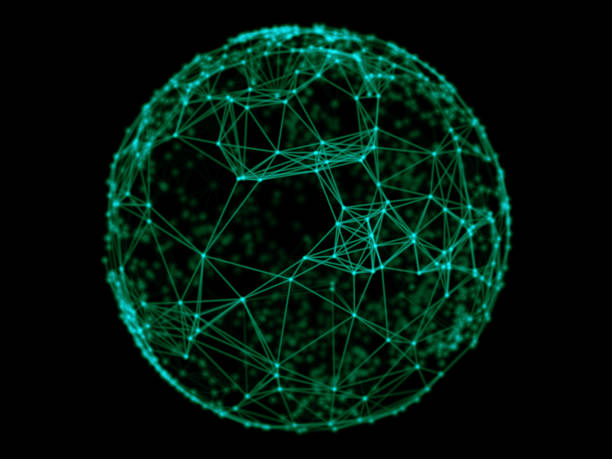 istock Abstract sphere geometry orb and polygonal lines and dots. Futuristic Technology 531778072