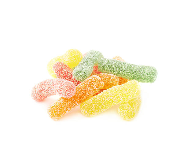 istock Sugar coated jelly worms candy sweets 531780194