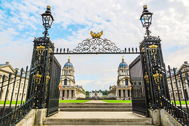 The University of Greenwich View of The University of Greenwich from river Thames queen's house stock pictures, royalty-free photos & images