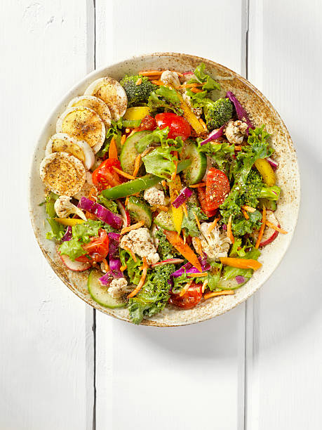 istock Fresh Salad with Oil and Vinegar Dressing 531786928
