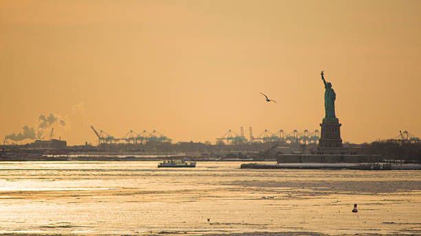 istock Statue of Liberty Winter Sunset 531789860
