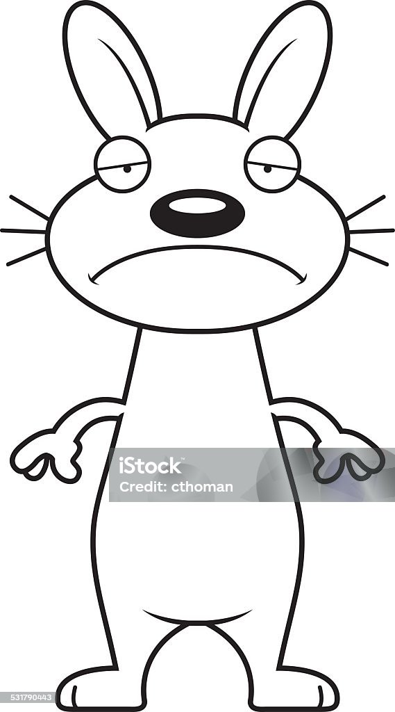Sad Cartoon Rabbit Stock Illustration - Download Image Now - 2015 ...