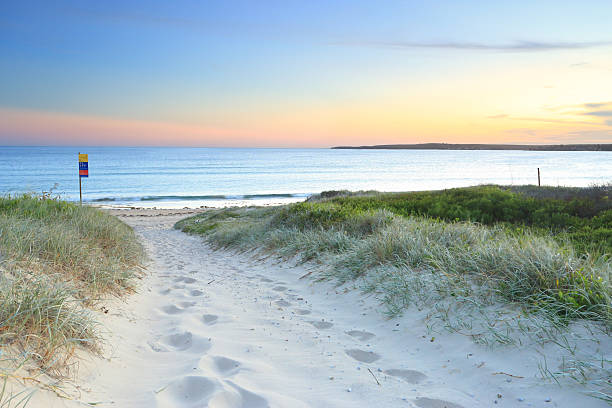 istock Sandy path to Greenhills Beach at dusk sundown 531791995