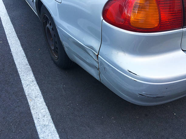 istock Car color scratched from the accident 531792032