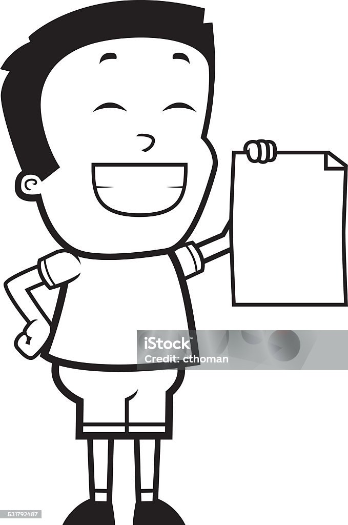 Cartoon Boy Proud Stock Illustration - Download Image Now - 2015,  Achievement, Asian and Indian Ethnicities - iStock