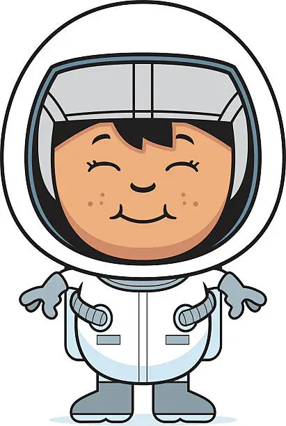 Vector illustration of Child Astronaut