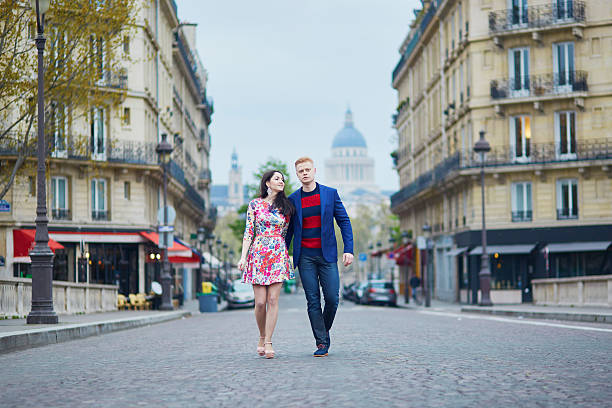 istock Happy romantic couple in Paris 531795826