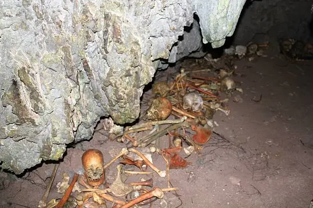 A cannibal's cave on Kitava Island