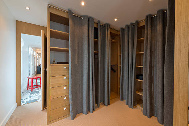 istock Big beautiful walk in wardrobe. Luxury modern home 531797434