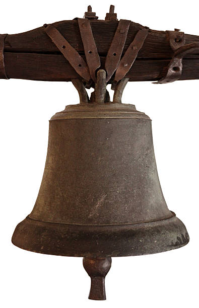 istock Bronze bell isolated on pure white 531799248