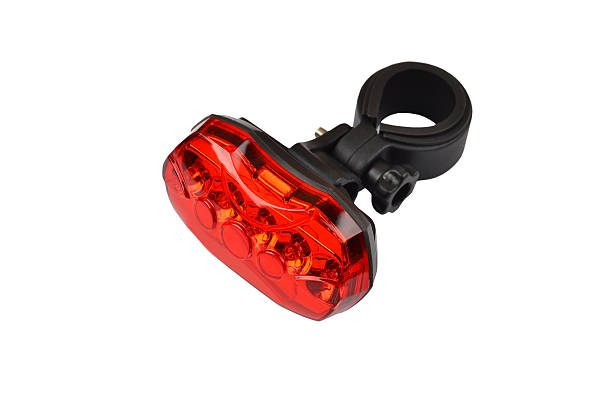 istock Red light bike reflector 531800234