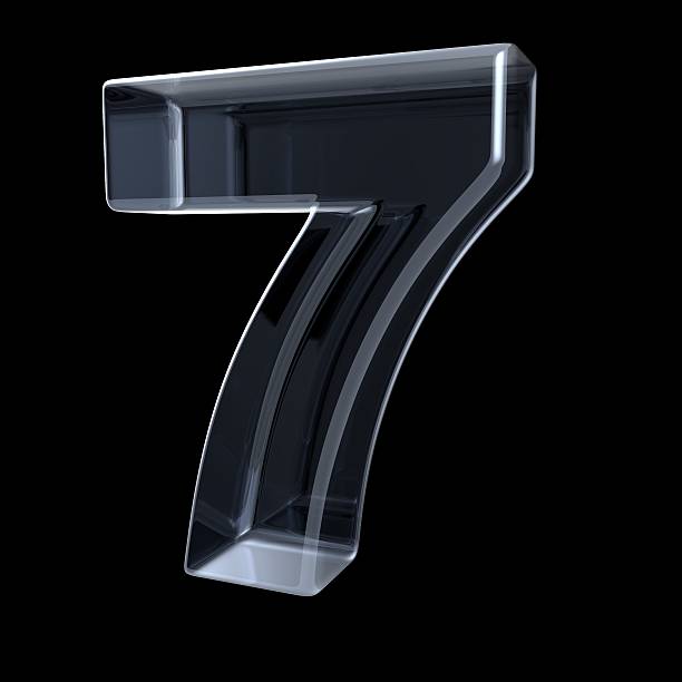 istock Transparent x-ray number 7 SEVEN. 3D 531801106