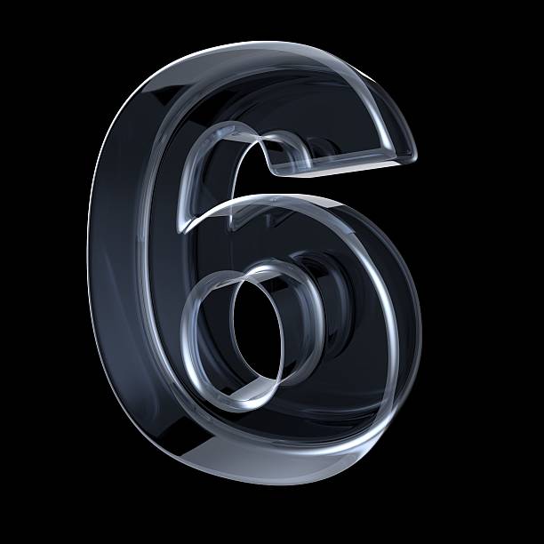 istock Transparent x-ray number 6 SIX. 3D 531801126