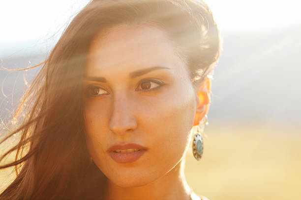 istock Sunset colored portrait in the nature 531806875