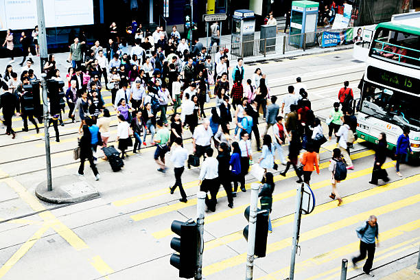 istock Pedestrian crossing, Hong Kong 531808219