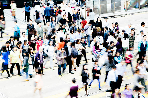 istock Motion blur pedestrian crossing, Hong Kong 531808283