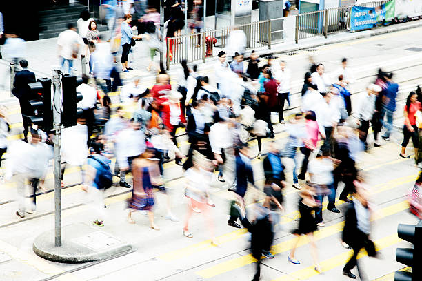 istock Motion blur pedestrian crossing, Hong Kong 531808335