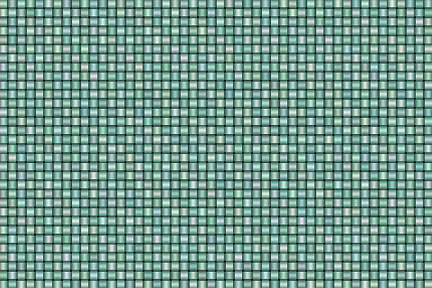 astratto blu e verde effetto pattern di sfondo tessuto di raso - holizontal foto e immagini stock