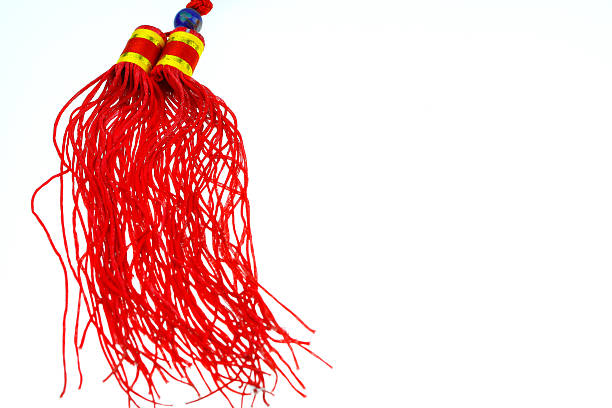 istock red chinese fetish on white background 531809247