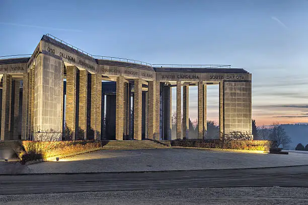 World War II memorial "Mardasson" in Bastogne, Wallonia, Belgium