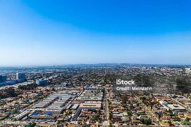 Aerial Of Los Angeles Stock Photo - Download Image Now - 2015, Aerial View, Architecture