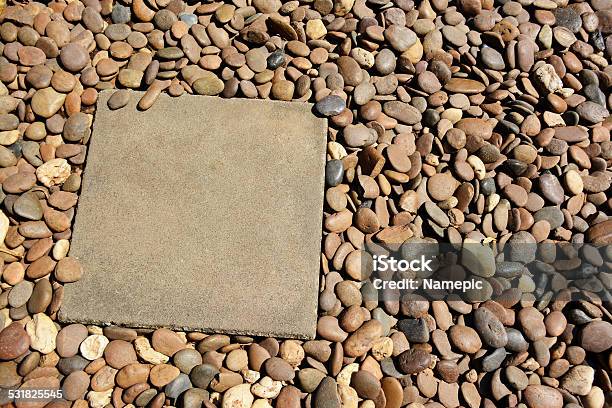 Cement Block On Stone Background Stock Photo - Download Image Now - 2015, Abstract, Backgrounds