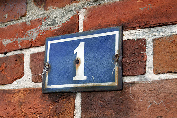 istock Old street number plate 531827509