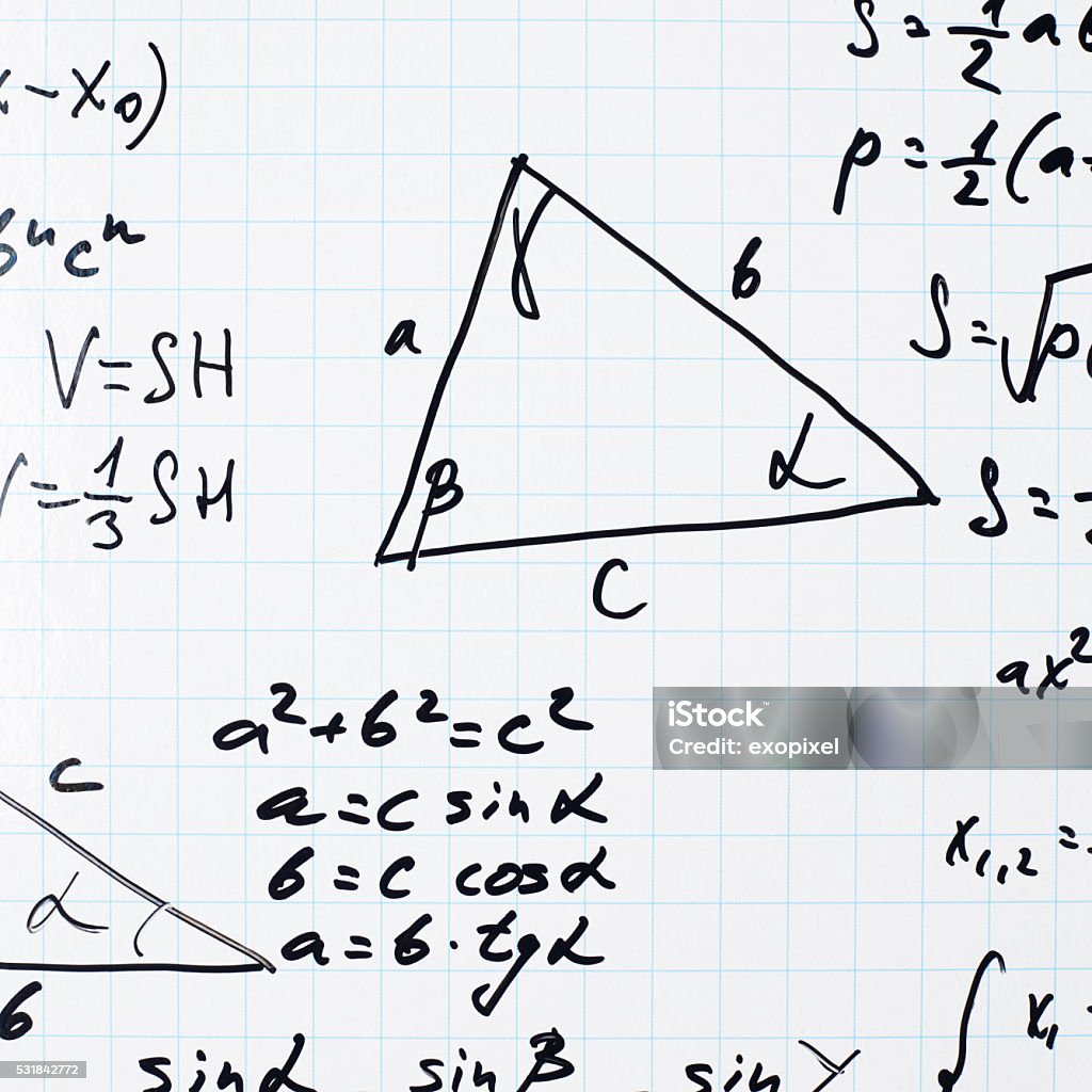 Trigonometry Formulas Add Math Trigonometry Math Equations And Formulas Stock Photo - Download Image ...